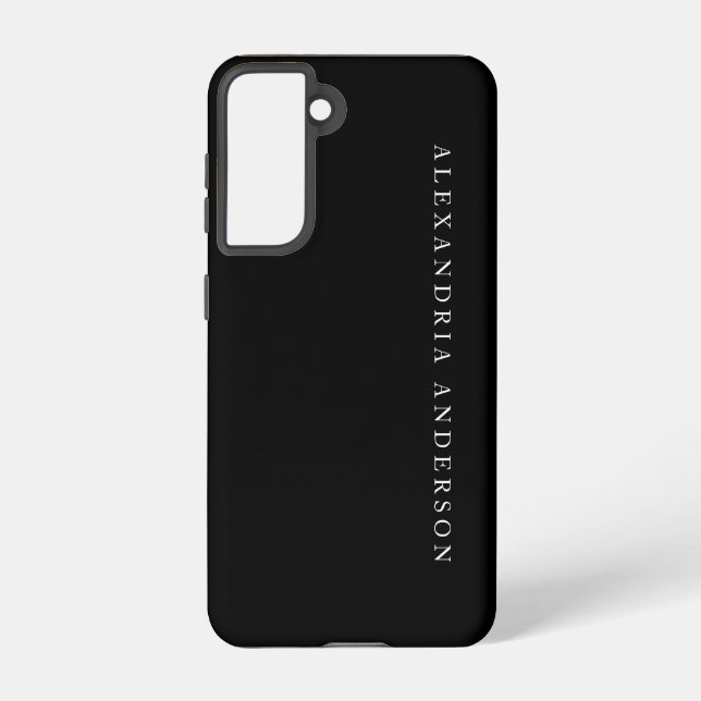 Minimalist Professional Name Black Samsung Galaxy Case (Back)