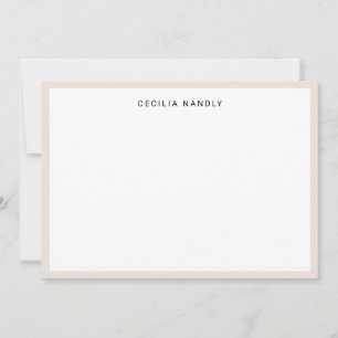 Minimalist Professional Name Note Card