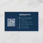 Add Your Logo Social Media QR Code Corporate Business Card