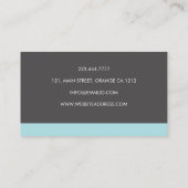 Minimalist professional new business card (Back)