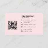 Add Your Logo Social Media QR Code Corporate Business Card