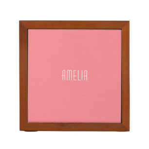 Minimalist Professional Plain Simple Name Desk Organizer