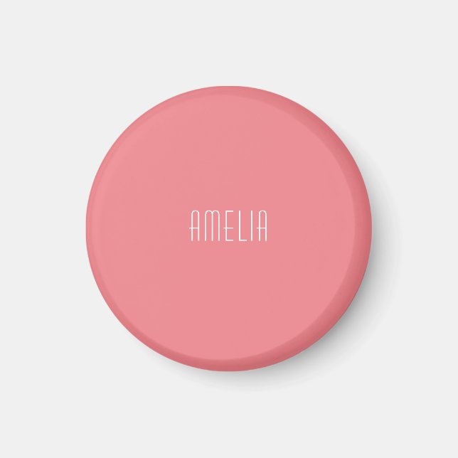 Minimalist Professional Plain Simple Name Magnet (Front)