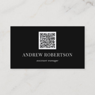 Minimalist Professional QR Code Business Card