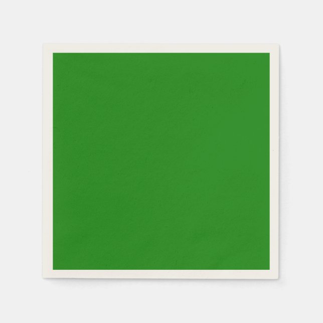 Minimalist Professional Solid India Green Color Napkins (Front)