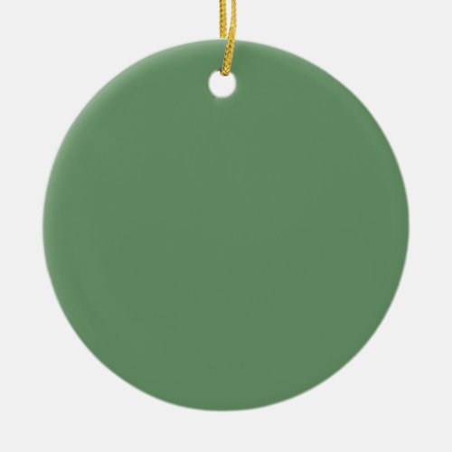 Minimalist Professional Solid Russian Green Color Ceramic Ornament