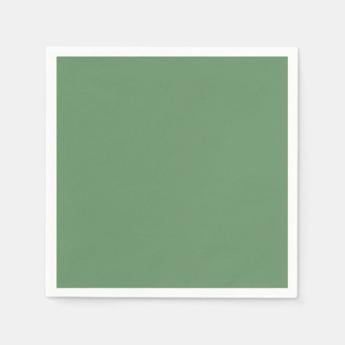 Minimalist Professional Solid Russian Green Color Napkins