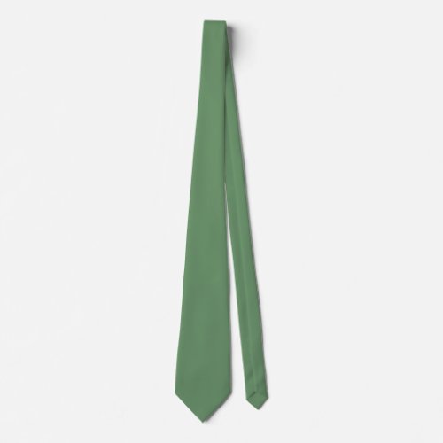 Minimalist Professional Solid Russian Green Color Neck Tie