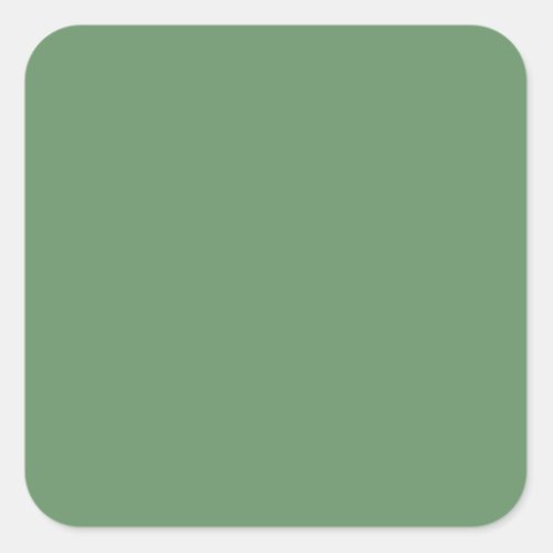 Minimalist Professional Solid Russian Green Color Square Sticker