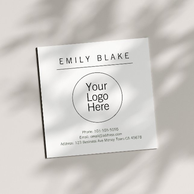 Minimalist Professional Square Business Card (Creator Uploaded)