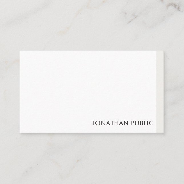 Minimalist Professional Template Modern Elegant Business Card (Front)