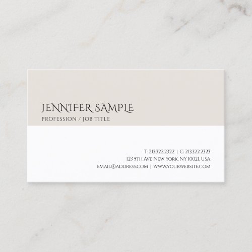 Minimalist Professional Template Modern Trendy Business Card