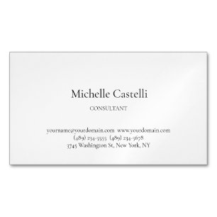 Minimalist Professional Unique Classical Custom Business Card Magnet