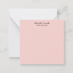 Minimalist Professional Unique Classical Pastel Note Card