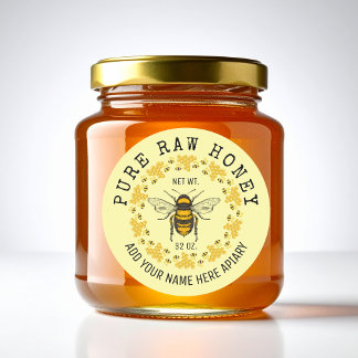 Minimalist Pure Raw Honey 100% Natural Unfiltered Labels