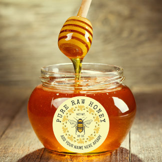 Minimalist Pure Raw Honey 100% Natural Unfiltered Labels