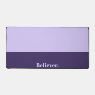 Minimalist Purple Aesthetic Two-Tone Desk Mat