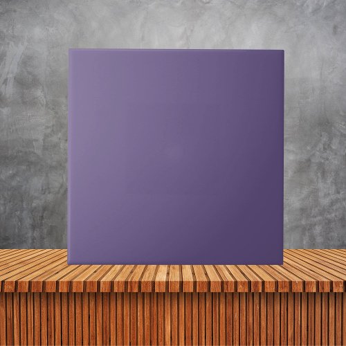 Minimalist Purple African Violet solid color  Ceramic Tile