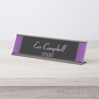 Minimalist purple and black