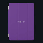 Minimalist purple custom name monogram initials  iPad mini cover<br><div class="desc">Elegant minimalist modern purple custom name monogram initials iPad mini Cover</div>