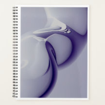 Minimalist Purple Fluid Art Spiral Planner