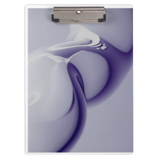 Minimalist Purple Fluid Art Spiral Planner Clipboard