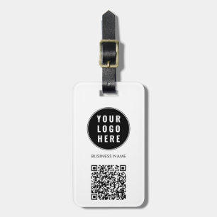 Minimalist QR Code Business Logo Luggage Tag
