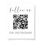 Minimalist QR Code Follow Us on Instagram