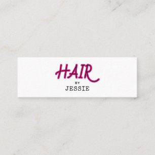 Minimalist QR Code Hair Stylist Mini Business Card