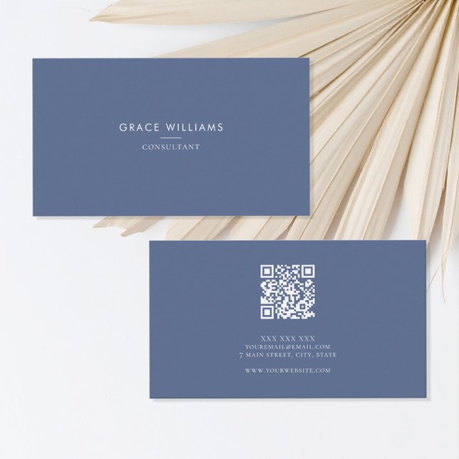 Minimalist QR Code Professional Business Card (Creator Uploaded)