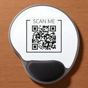 Minimalist QR Code Scan Me Business Gel Mouse Pad
