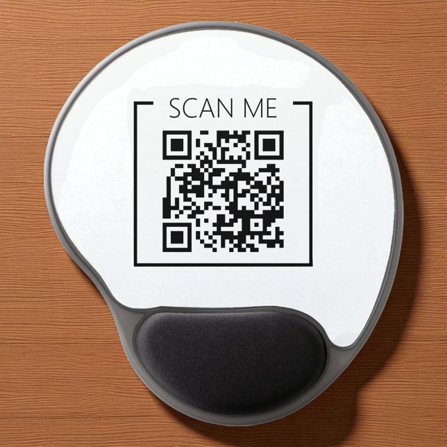 Minimalist QR Code Scan Me Business Gel Mouse Pad (Creator Uploaded)