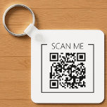 Minimalist QR Code Scan Me Business Keychain<br><div class="desc">Carry your brand everywhere with this minimalist QR code business keychain featuring a bold “Scan Me” design. Ideal for networking events,  client gifts,  or everyday use—this compact tool lets people instantly scan and access your website,  contact info,  or portfolio. Modern,  functional,  and designed for professionals on the go.</div>