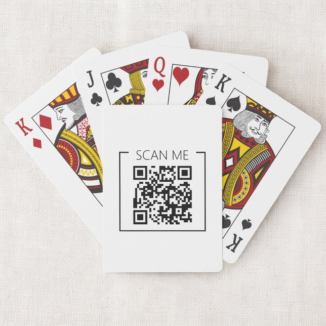 Minimalist QR Code Scan Me Business Poker Cards (Creator Uploaded)