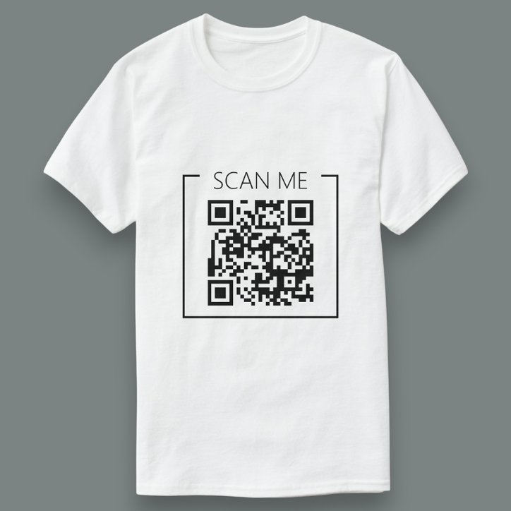 Minimalist QR Code Scan Me Business T Shirt