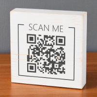 Minimalist QR Code Scan Me Business