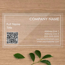 Minimalist QR Code Transparent