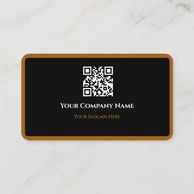 Minimalist qr cood business card (Back)
