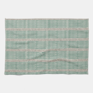 Minimalist raffia mesh lines strokes dashed muted  kitchen towel