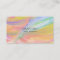 Minimalist rainbow painting textured business card