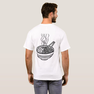 Minimalist Ramen Line Art T-Shirt