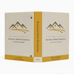 Minimalist Real Estate Agent Business Mini Binder