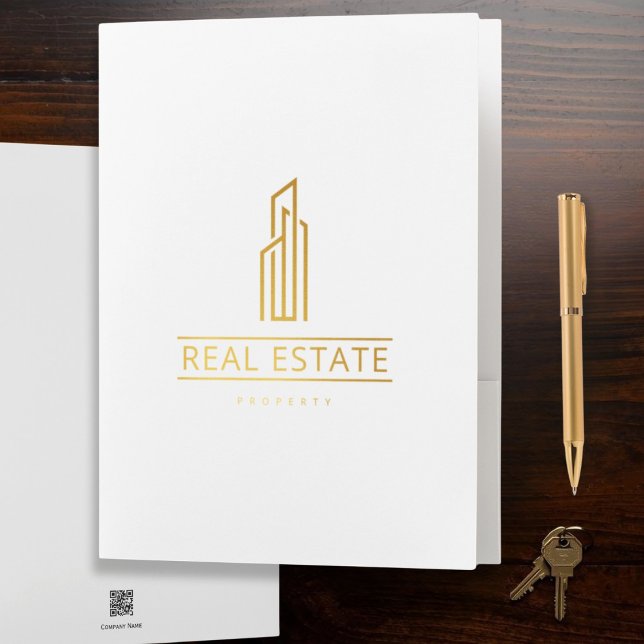 Minimalist Real Estate Logo QR code Folder (Creator Uploaded)