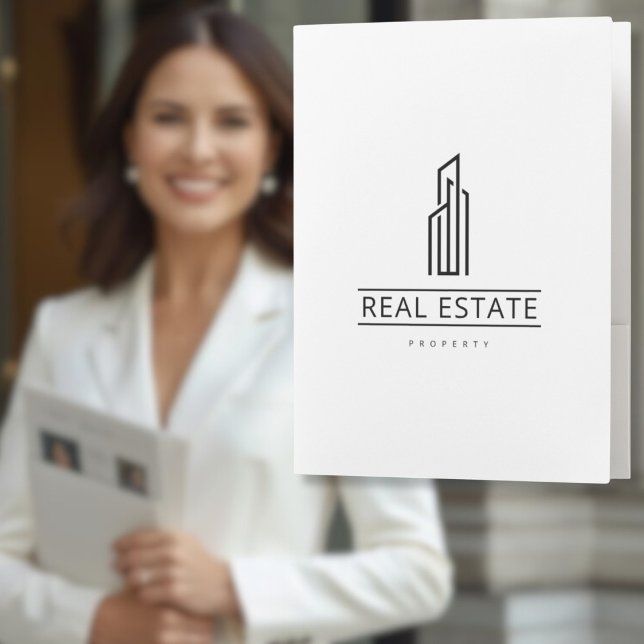 Minimalist Real Estate Logo QR code Folder (Creator Uploaded)