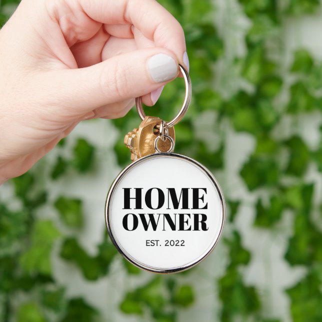Minimalist Realtor New Homeowner    Keychain (Hand)