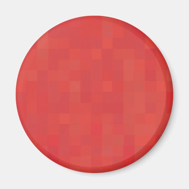 Minimalist red abstract modern pattern elegant  magnet (Front)