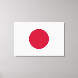Minimalist Red Circle Design Canvas Print