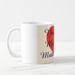 Minimalist Red Heart Coffee Mug