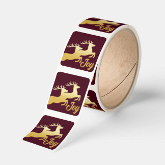 Minimalist Reindeer Square Sticker