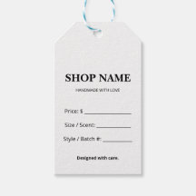 Minimalist Retail Clothing Product Pricing Hang